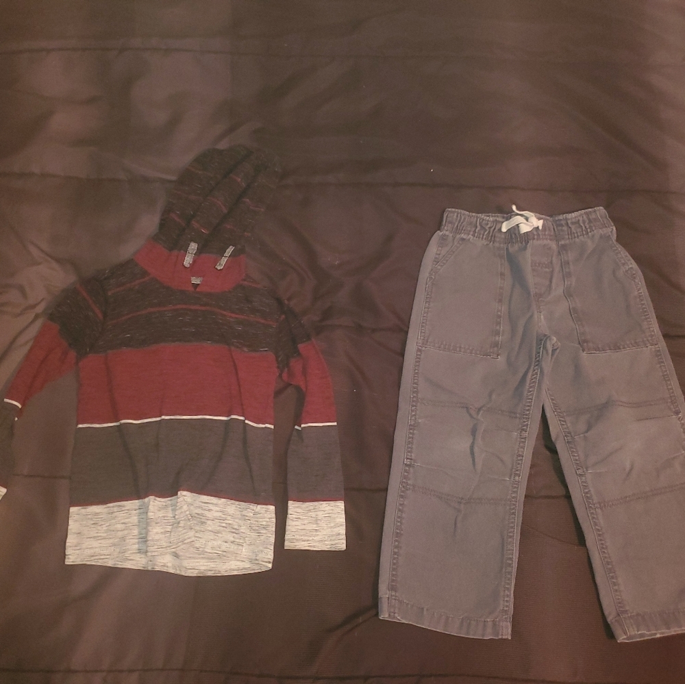 boys 4 osh gosh pants and long sleeve